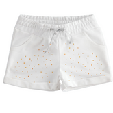 iDO Girls White Rhinestone Shorts